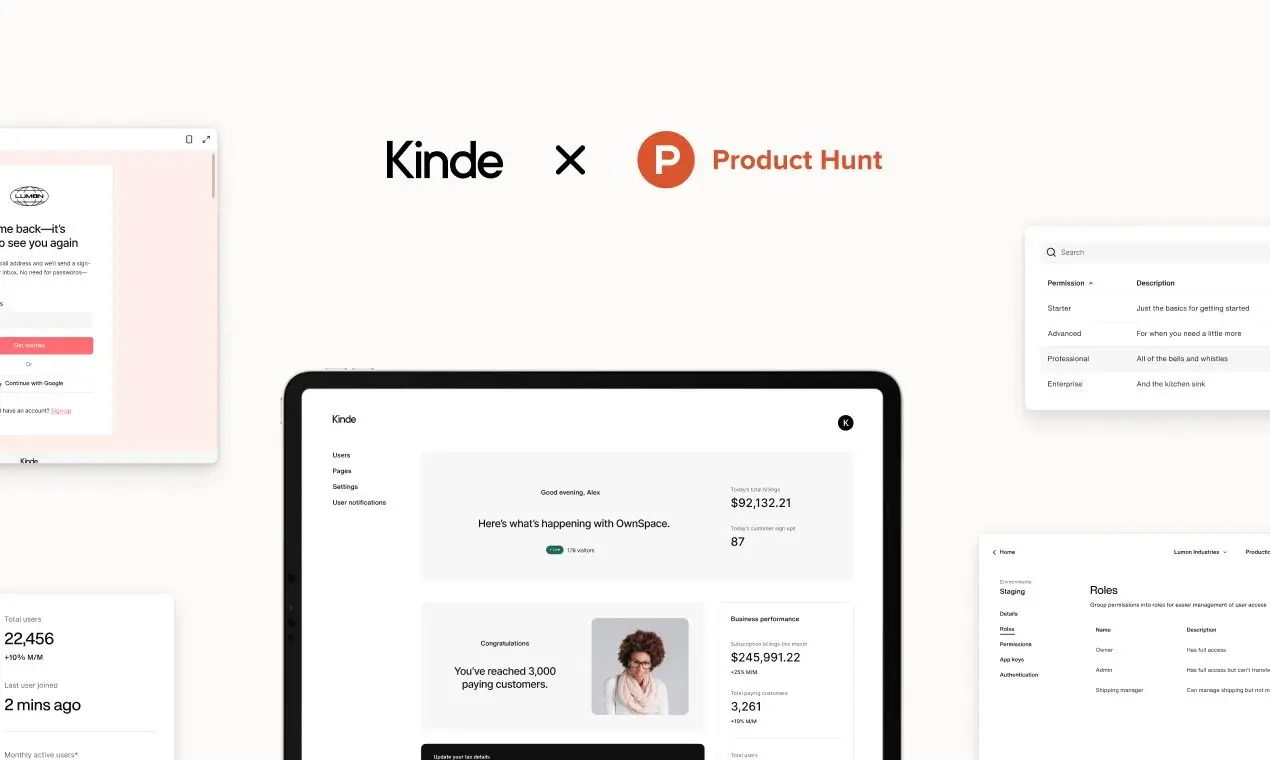 Kinde launches on Product Hunt, August 16th