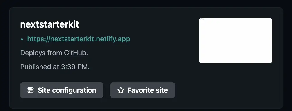 Screenshot of the Netlify dashboard